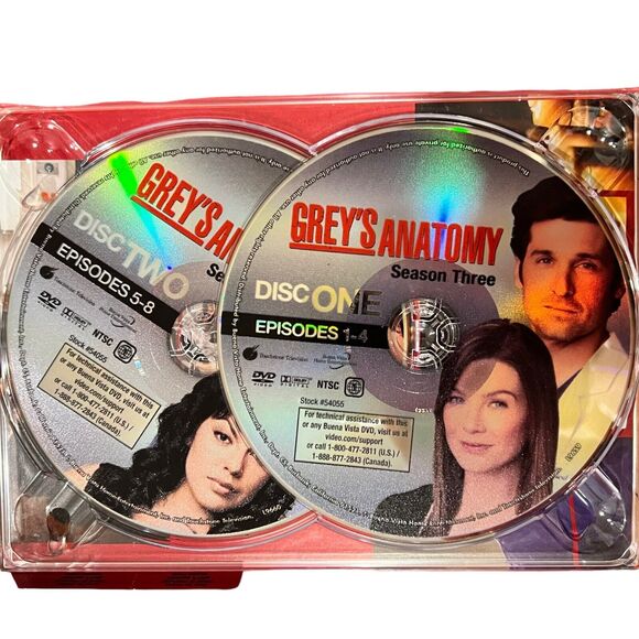 Greys Anatomy Season Three Seriously Extended DVD 2006 Y2K Hospital Medical TV - Picture 6 of 10